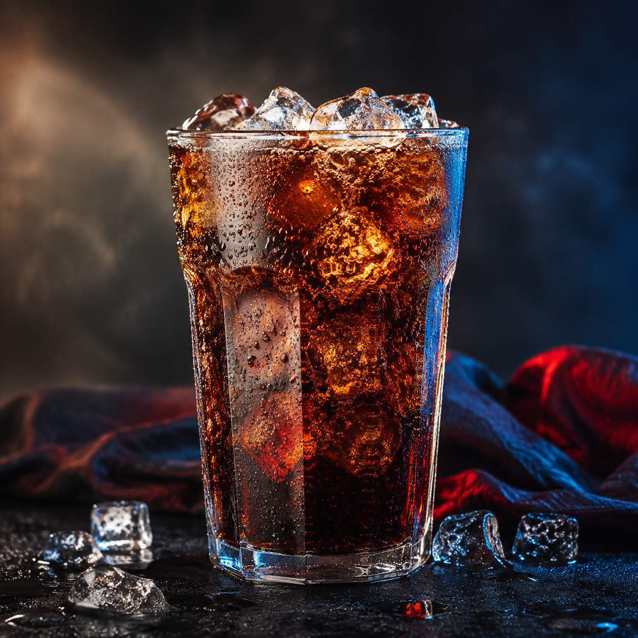 Cold cola drink