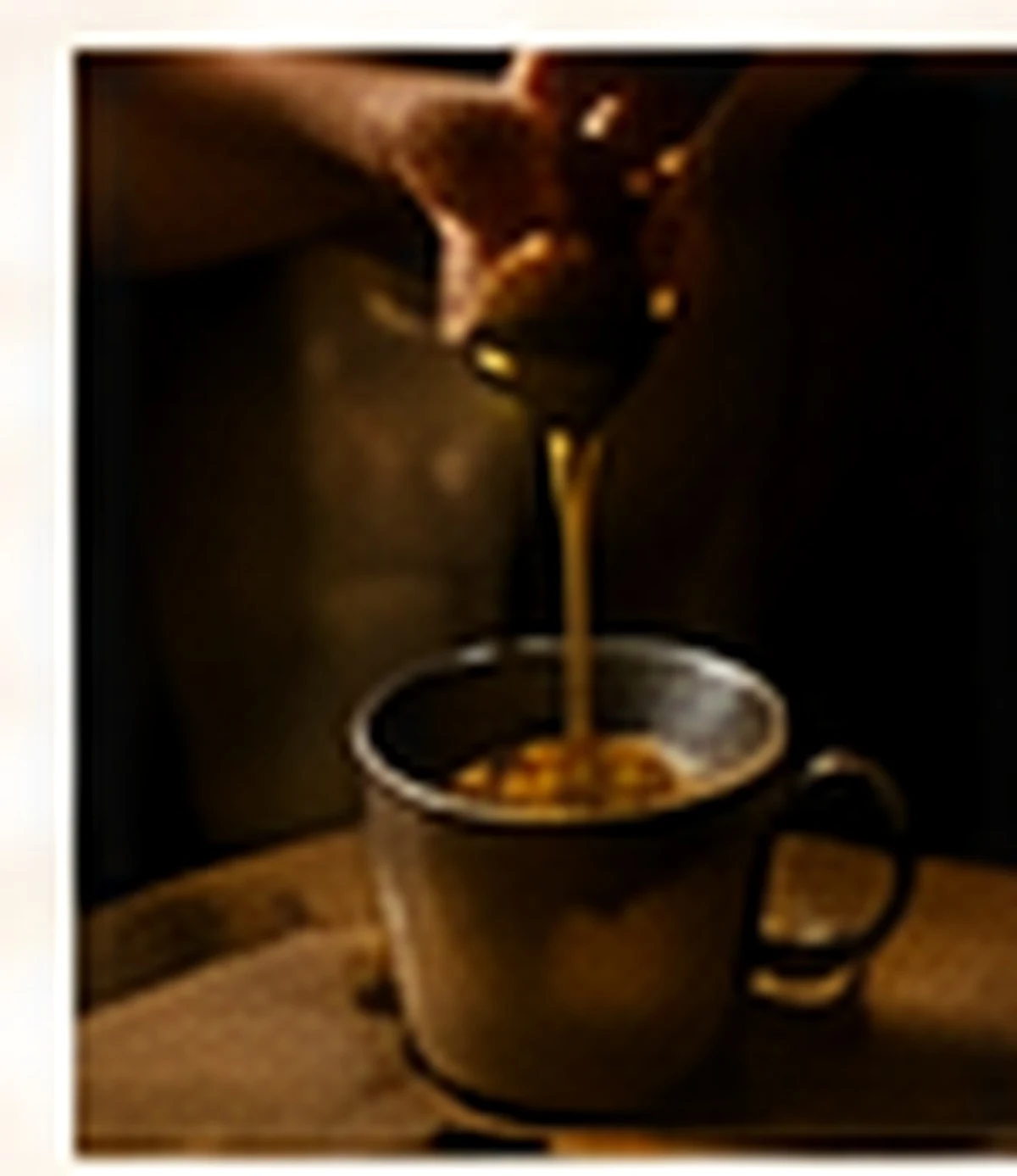 Sauce being poured
